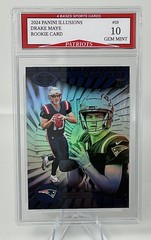 2024 Panini Illusions Drake Maye Patriots Rookie Card #59 Gem Mint 10!