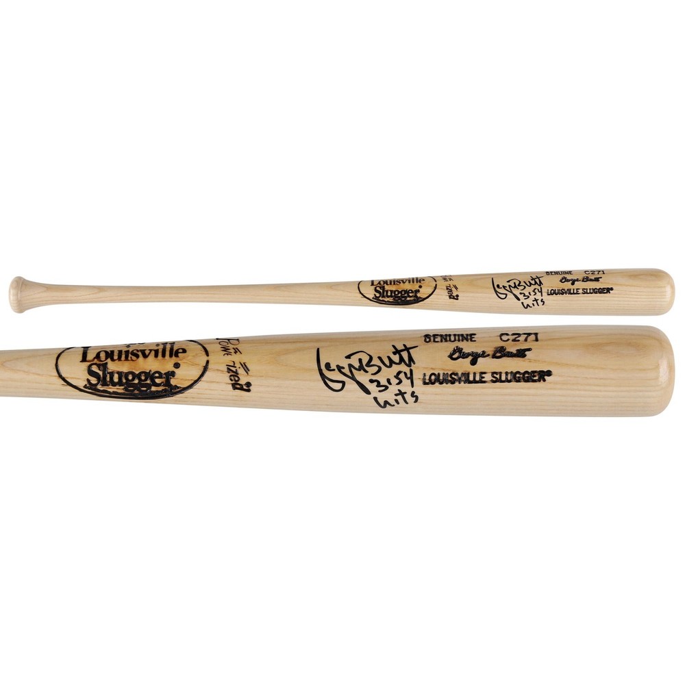 George Brett Royals Signed Louisville Slugger Game Model Bat w/3154 Hits Insc