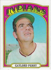 1972 TOPPS – #285 GAYLORD PERRY (INDIANS)!! GREAT HOF CARD!!