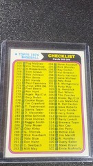 1974 Topps Checklist 273 (Marked)