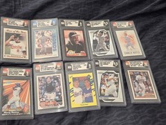 LOT Of 10 SLABS BASEBALL CARDS lGS INTEGEITY GRADING SERVICE 80s Legends Stars