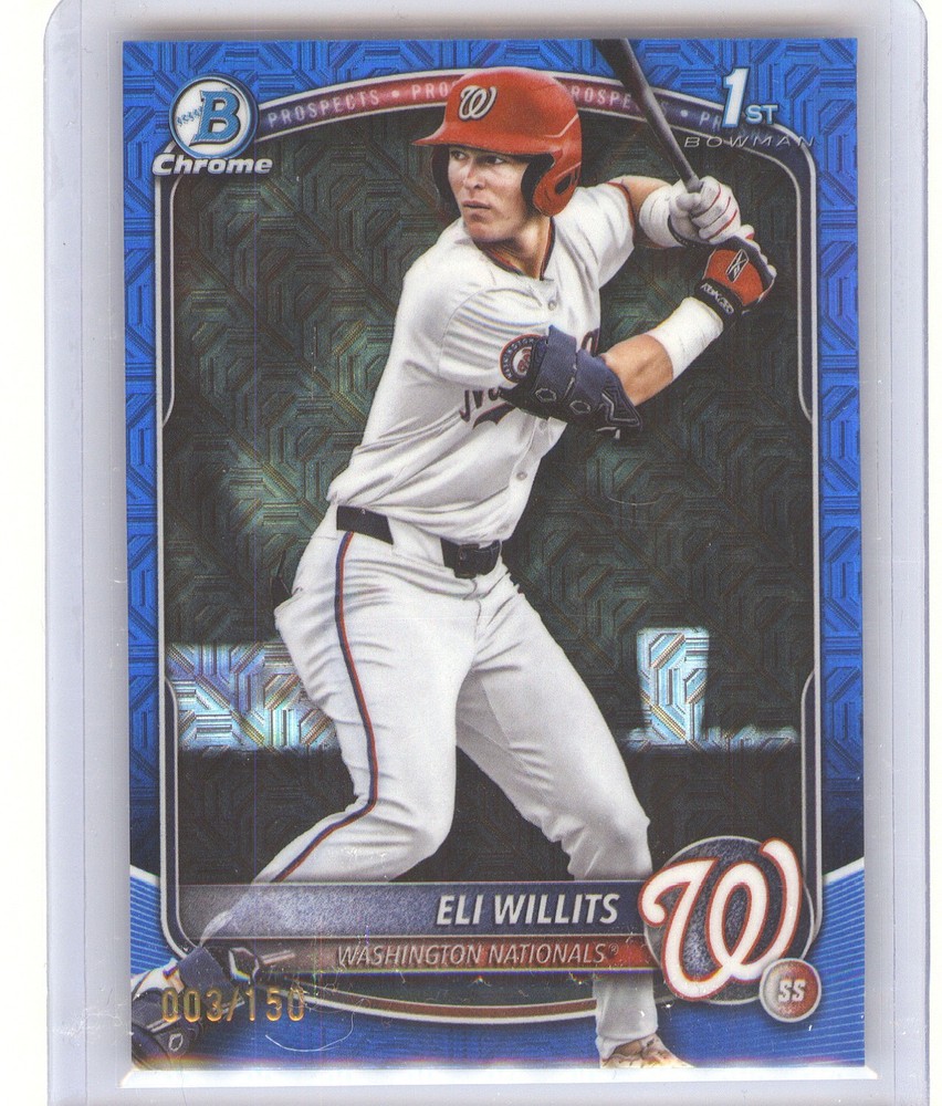 2025 Bowman Draft #BD-1 Eli Willits Blue Border #/150