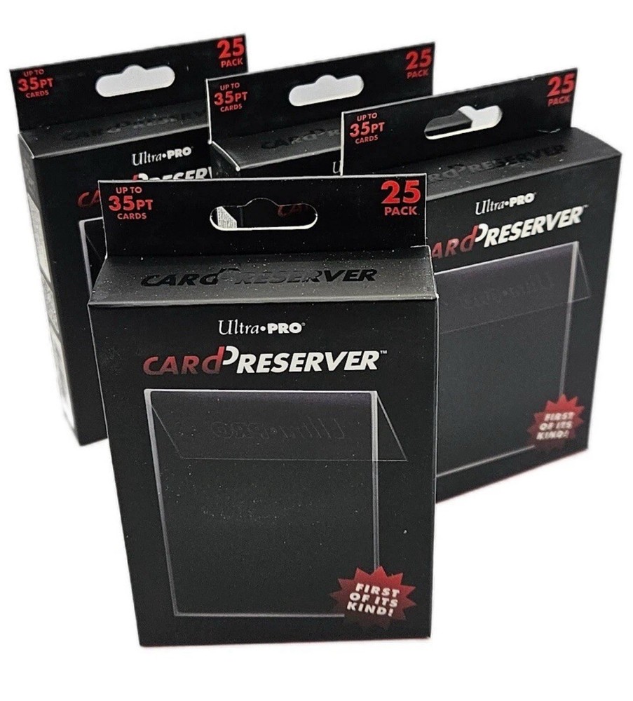(100-Pack) Ultra-Pro Card Preservers Resealable Combo Card Holder Semi Rigid