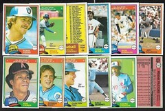 1981 OPC O PEE CHEE TOPPS MLB BASEBALL CARD & TEAM LOT GRAY BACK 1-125 SEE LIST