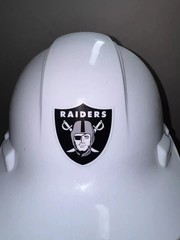 Las Vegas Raiders Vinyl Decal helmet window laptop to 14″ FREE TRACKING