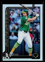 Nick Kurtz 2025 Topps Update #US201 Rainbow Foil Athletics RC