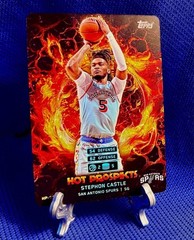 2025 Topps Attax Hot Prospects HOLO FOIL STEPHON CASTLE #HP SC Spurs 🔥🔥🔥🔥🔥