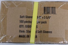 (10000) Humongous Hoard Soft Sleeves Standard Size 2 5/8 x 3 5/8″ – 100 Packs