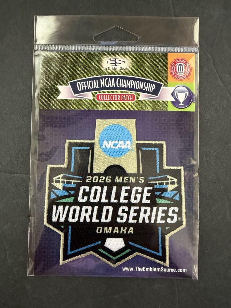 2026 NCAA MEN’S COLLEGE WORLD SERIES OFFICIAL JERSEY PATCH – READY TO SHIP