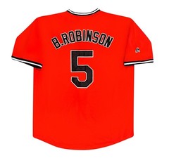 Brooks Robinson Baltimore Orioles 1983 Cooperstown Orange Jersey Mens Large