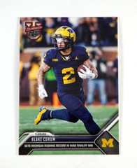 2023 Bowman U Now Football Blake Corum #31 Sets Michigan Rushing Record