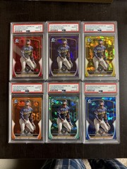 2023 Bowman Chrome Sapphire Jackson Chourio Color Set /5 /25 /50 /75 /100 PSA 10