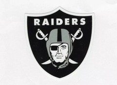 Las Vegas Raiders Vinyl Decal helmet window laptop to 14″ FREE TRACKING
