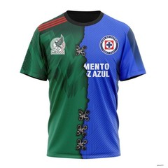 Personalized LIGA MX Cruz Azul Shirt 3D Mix Mexico