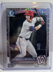 2025 Bowman Chrome Eli Willits Nationals Rookie 1st Lazer Refractor BDC-1
