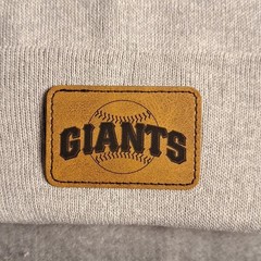 Giants Leather Rectangle Patch MLB (Patch Only)