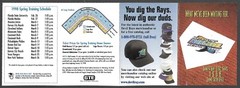 1998 DEVIL RAYS 1st Year Spring Training/Regular Season POCKET SCHEDULE EX-MT+