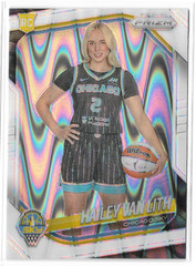 2025 Prizm WNBA White Seismic Variation #139 Hailey Van Lith RC Chicago Sky TCU