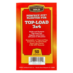 50 Cardboard Gold Perfect Fit Sleeves for 3X4 Toploaders 20pt-60pt FREE SHIPPING