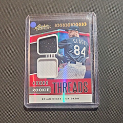 Panini Absolute Dylan Cease RC Rookie Threads Duals Spectrum Red /99 #RTD-DC