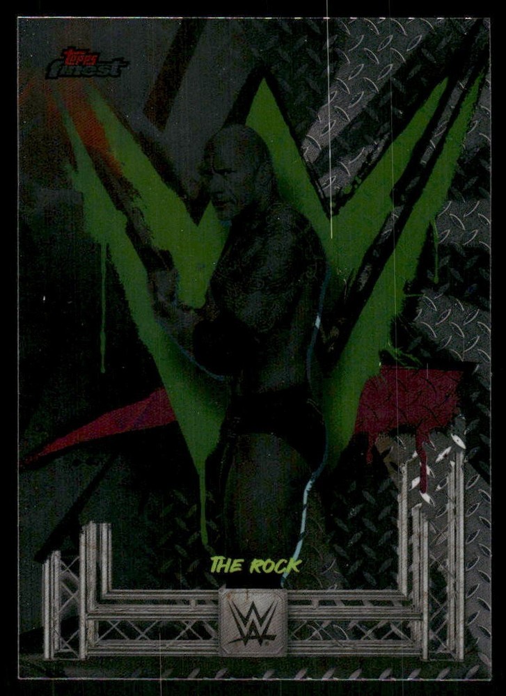 2025 Topps Finest WWE #200 The Rock wrestling card