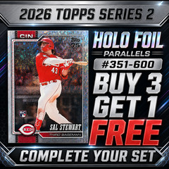 2026 Topps Series 2 Holo Foil Parallels #351-600 You Pick Complete Your Set