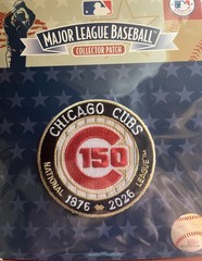 CHICAGO CUBS 150TH ANNIVERSARY PATCH 1876 2026 MLB NATIONAL PLAYER SLEEVE STYLE