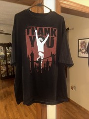 Daniel Bryan THANK YOU Yes Retirement Black WWE Authentic T-Shirt OFFICIAL 3XL