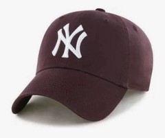 MLB New York Yankees Clean Up Adjustable Cotton Baseball Cap Maroon One Size NWT