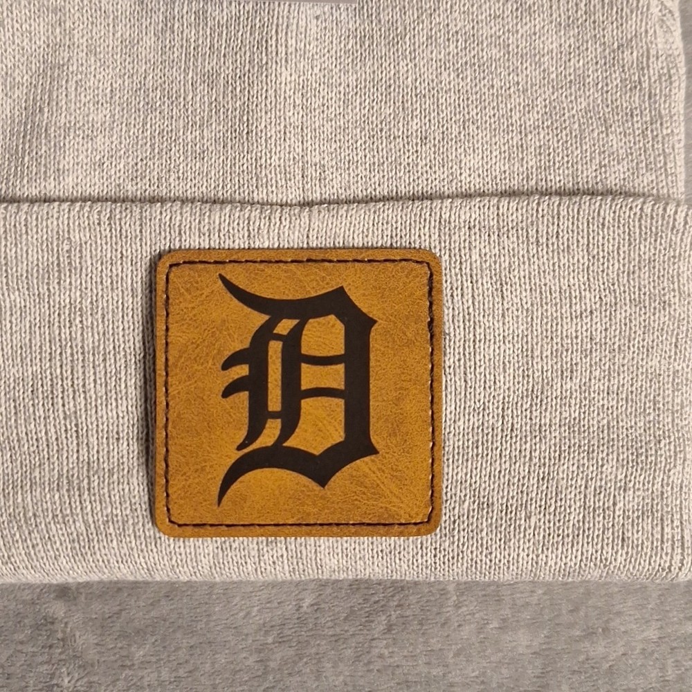 Tigers Leather Square Patch MLB (Patch Only)
