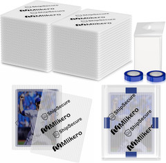 120 Pack Trading Card Shipping Protectors, 3.5» X 4.5» Plastic Card Protector