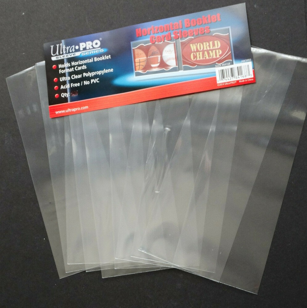 10 Loose Ultra Pro Horizontal Booklet Card Sleeves