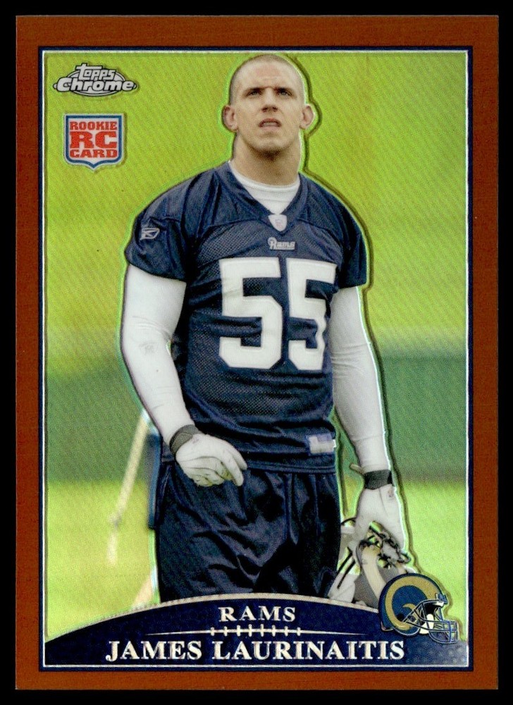 2009 Topps Chrome Copper Refractor James Laurinaitis RC 040/649 #TC205