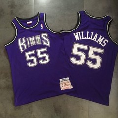 Sacramento Kings Jason Williams retro vintage purple basketball jersey