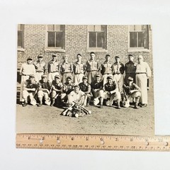 Vintage Mid 20th Century Unknown Baseball Team 9.5 x 7.75 Reprint Photograph