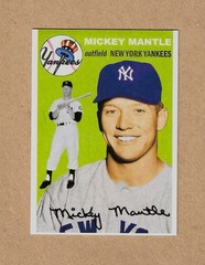 1954 Topps #254 Glossy Mickey Mantle Commemorative Card
