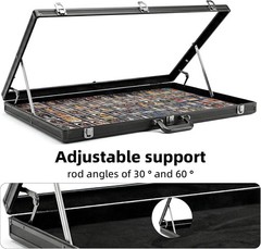 Crystal-Clear Acrylic and Aluminum Card Show Display Case – 3 Locks for Security