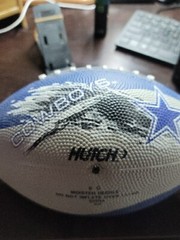 Vintage NFL Dallas Cowboys Hutch Rubber Football Tip to Tip 10.5 inch Greatshape