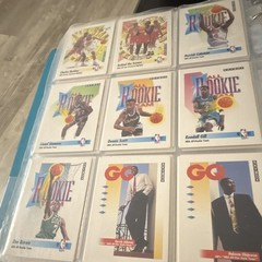 SkyBox 1990-91 NBA Hoops Card Lot in Binder Pages David Robinson