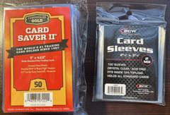 50 Cardboard Gold Card Saver 2 and 100 BCW Sleeves PSA Quantity Discounts!