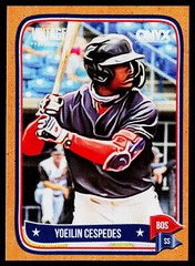 2024 Onyx Vintage #OVYOCE Yoeilin Cespedes Orange Bordered