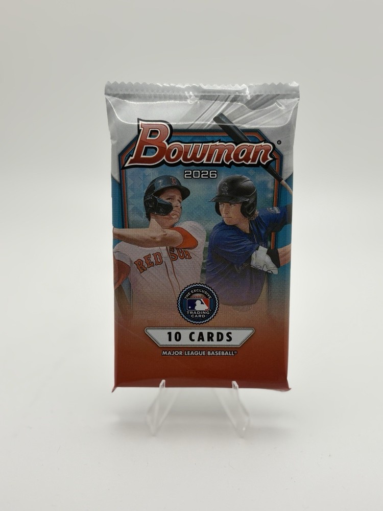 2026 Topps Bowman Baseball Value/Blaster Pack 1 (ONE) Single Pack – 10 Cards